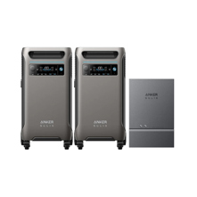 Anker SOLIX F3800 3840Wh 6000W Power Station, 2-Pack, with
