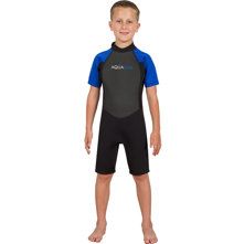 Aqua Blue 3mm Boy's Springsuit Picture