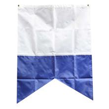Aqua 28 x 36" Nylon Alpha Flag Picture