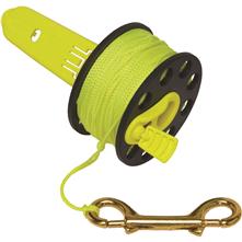 100' Finger Spool w/ Stainless Steel Clip for Scuba Diving AC465 Yellow Line 