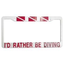 I'd Rather Be Diving" License  Picture