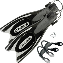 Cressi Frog-Plus Fins with Bun Picture