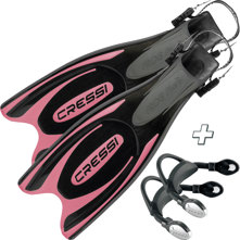 Cressi Frog-Plus Fins with Bun Picture
