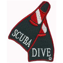 DISABLED SCUBA PATCH Embroidered Handicapped Dive Logo IRON-ON DIVING EMBLEM new 