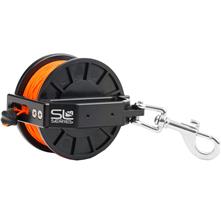 Compact Spool Dive Line Reel Guide Line Spool for Water Sports Diving Orange 