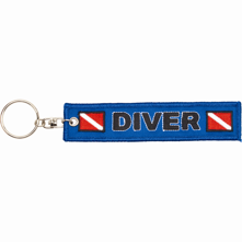 Embroidered Key Chain, Diver, Picture