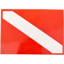 Dive Flag Sticker, 3" x 3.5" ( Picture
