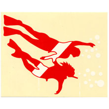 2 Divers Flag On Clear Backgro Picture