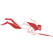 Spear Fisher Die-Cut Sticker Picture