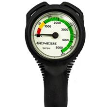 3000 PSI Spare Air Screw In Color Coded Dial Pressure Gauge 