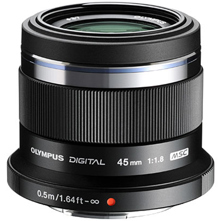 Olympus M.Zuiko 45mm f/1.8 Lens, Black OL-V311030BU000 - Scuba