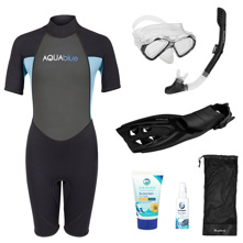 Blue Reef Aqua Blue Girl's Sho Picture