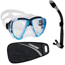 Cressi Marea Combo Diving Set Available Snorkel Alpha Ultra Dry Black & Sliver 