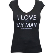 Scuba.com Women's Love My Man  Picture