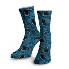 Spacefish Army Shark Camo Sock Picture