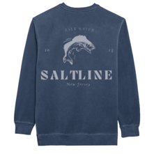 Saltline Fish Crew Pullover T- Picture