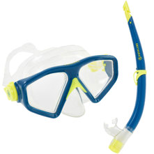 AQUA LUNG SPORT PLANET LX YELLOW M/L ADULT SNORKEL SET SWIM SEA DIVE SNORKELING 
