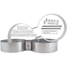 XS Scuba Stainless-Steel 5'' Cylinder Clamp With Sleeve