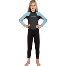 Aqua Blue 3mm Girl's Full Wets Picture