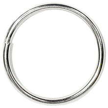 Aqua Stainless Steel Split Ring, 1.5" (3.8 cm)