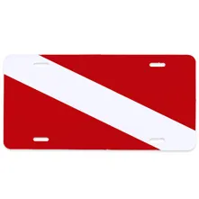 Dive Flag License Plate Picture