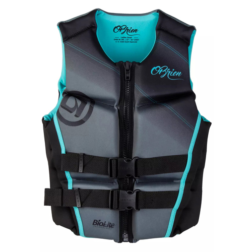 O'Brien Flex V-Back LTD Life Jacket for Women Small Aqua Item# 30805