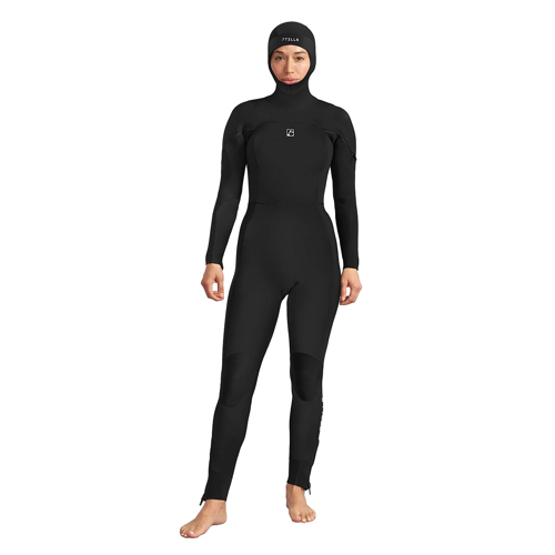 7TILL8 3mm Custom Women's U-Zip Hooded Full Wetsuit