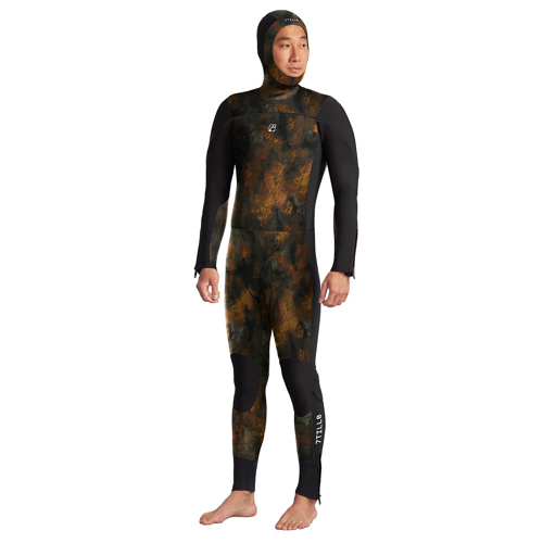 7TILL8 2mm Custom Men's U-Zip Hooded Full Wetsuit