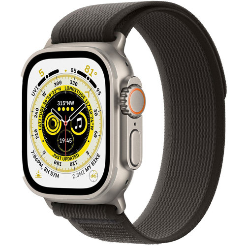 Apple Watch Ultra GPS + Cellular, 49mm Titanium Case with Trail Loop