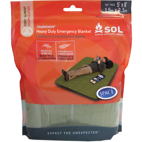 SOL Heavy Duty Emergency Blanket 01401225 Scuba