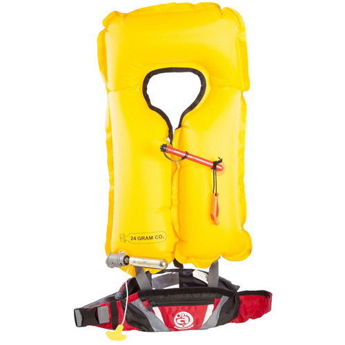 Airhead Inflatable Belt Pack PFD, 24g SL Deluxe (3F), Red