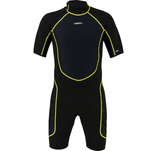 Akona 2.5mm Men's Shorty Wetsuit X-Large Yellow