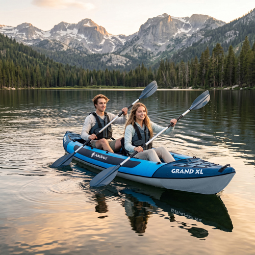 Akona Grand XL Inflatable 2-Person Kayak with Pump AK-47222