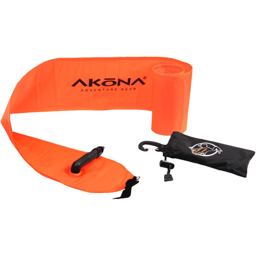 Akona Surface Marker Buoy Safety Tube Hi-Viz Orange