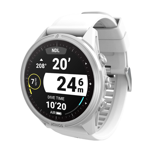 Atmos Mission 3 Dive Computer White/Silver