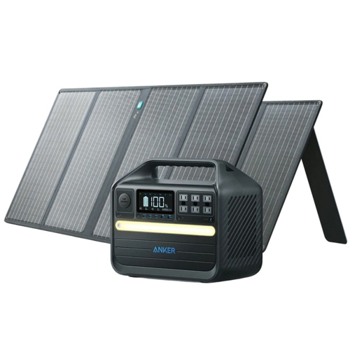 Anker 555 PowerHouse 1000W 1024Wh Power Station with 2x 625 100W Solar Panel