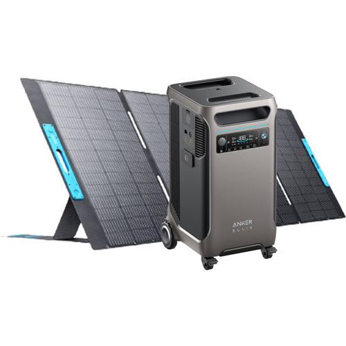 Anker SOLIX F3800 3840Wh 6000W Portable Power Station with 400W Solar Panel