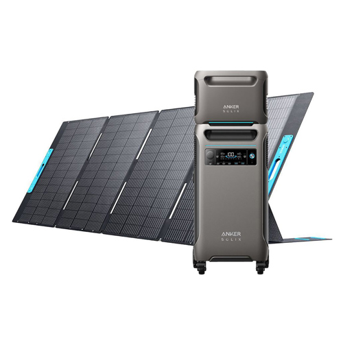 Anker SOLIX F3800 3840Wh 6000W Power Station w/BP3800 Battery & 400W Solar Panel