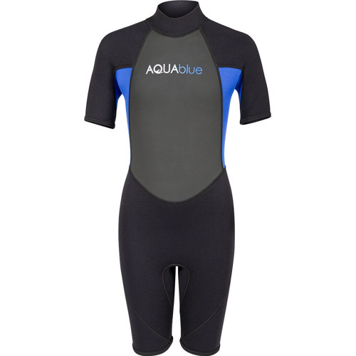Aqua Blue 3mm Boy's Springsuit Wetsuit