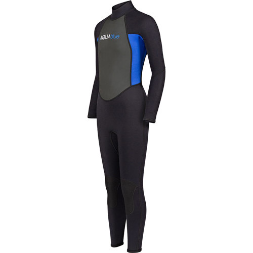 Aqua Blue 3mm Boy's Full Wetsuit - Scuba