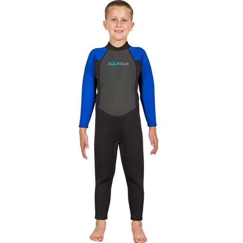 Aqua Blue 3mm Boy's Full Wetsuit