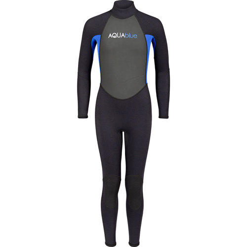 Aqua Blue 3mm Boy's Full Wetsuit - Scuba