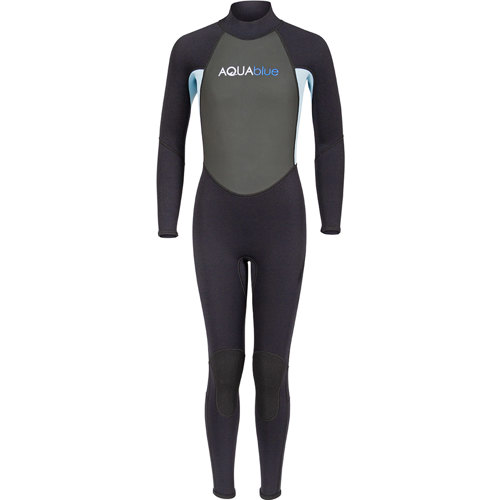 Aqua Blue 3mm Girl's Full Wetsuit - Scuba