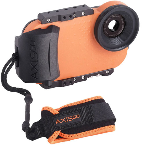 AquaTech AxisGO Sports Leash, Black/Orange