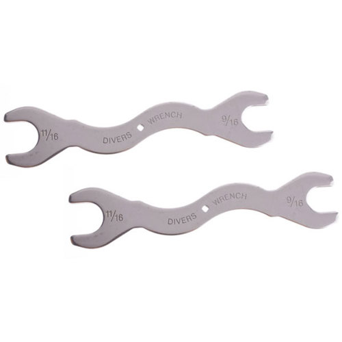 Dive Wrench Stainless Steel 11/16 x 9/16", Set of 2
