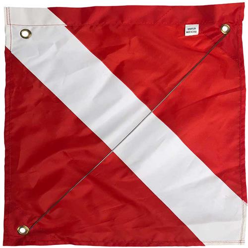 14" x 12" from WILCOMP NEW Diver Down Flag Scuba Flag 