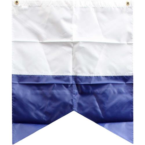 Blue-white Diving Flag 2 Metal Eyelets