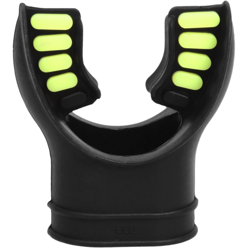 Ultra Black Silicone Mouthpiece Single Yellow
