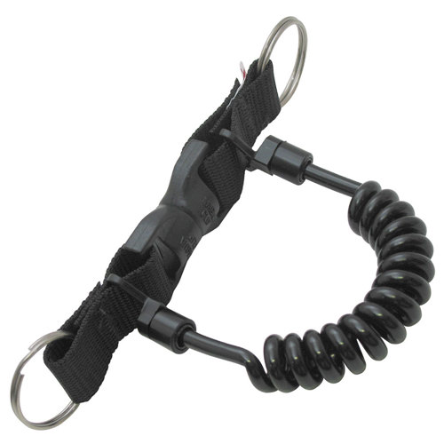 Scuba Hands Free Mask and Fin Holder D Ring with Brass Clip 