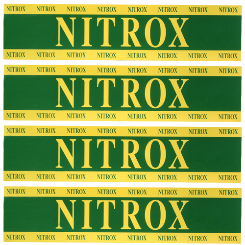 XS Scuba Nitrox Cylinder Sticker, 25.5" x 6"